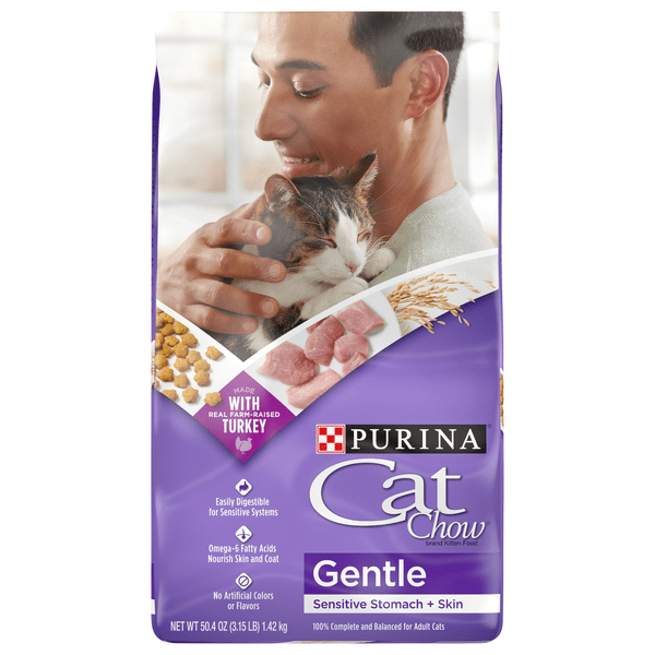 Save on Purina Cat Chow Gentle Sensitive Stomach + Skin Dry Adult Cat