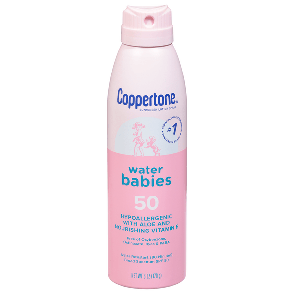 Save on Coppertone Water Babies Sunscreen Lotion Spray Water Resistant
