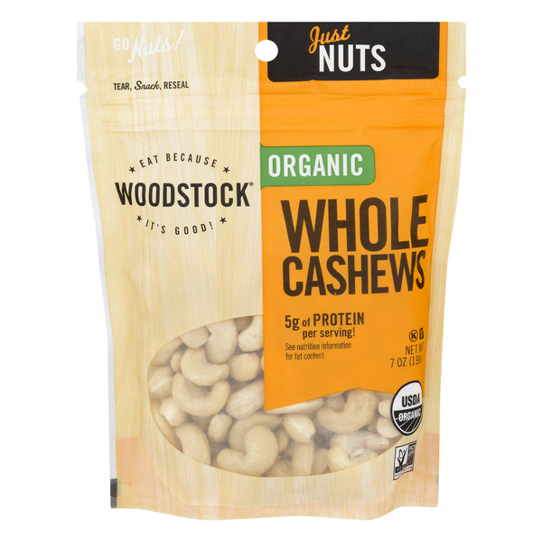 Save on Woodstock Farms Whole Cashews Organic Order Online Delivery