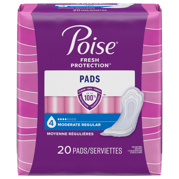 Save on Poise Incontinence Pads Moderate Absorbency Regular Length