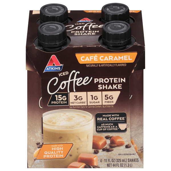Save on Atkins Protein Shake Cafe Caramel Low Carb 4 pk Order Online