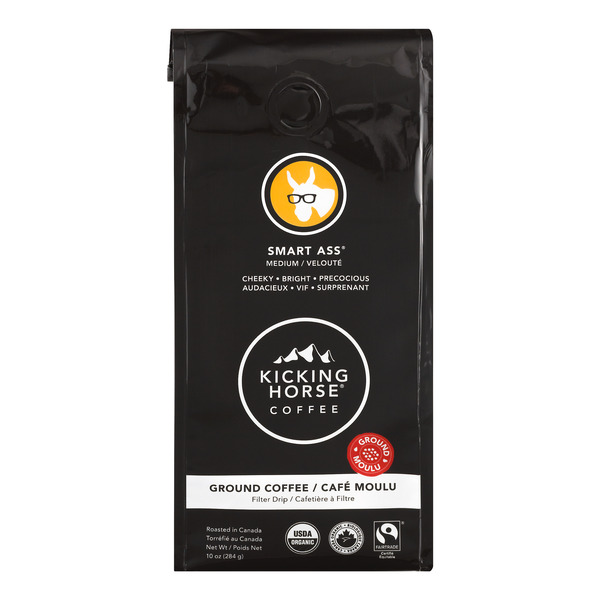 Save on Kicking Horse Coffee Smart Ass Medium Roast Organic (Ground