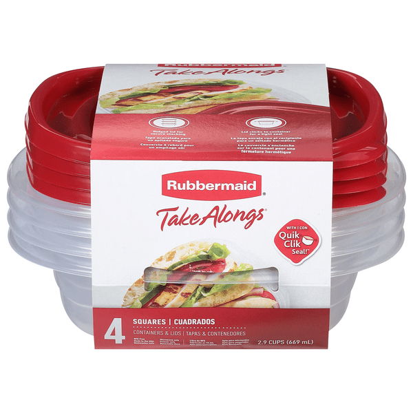 Save on Rubbermaid TakeAlongs Containers & Lids Square 2.9 Cups Order
