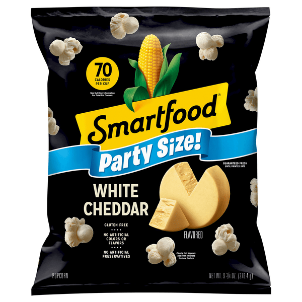 Save on Smartfood Popcorn White Cheddar Cheese Party Size Gluten Free