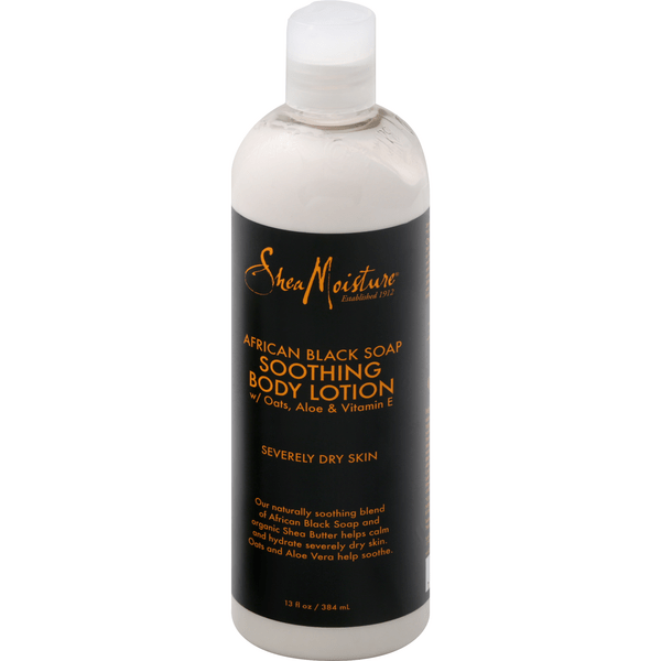 Save on Shea Moisture Soothing Body Lotion African Black Soap Severely