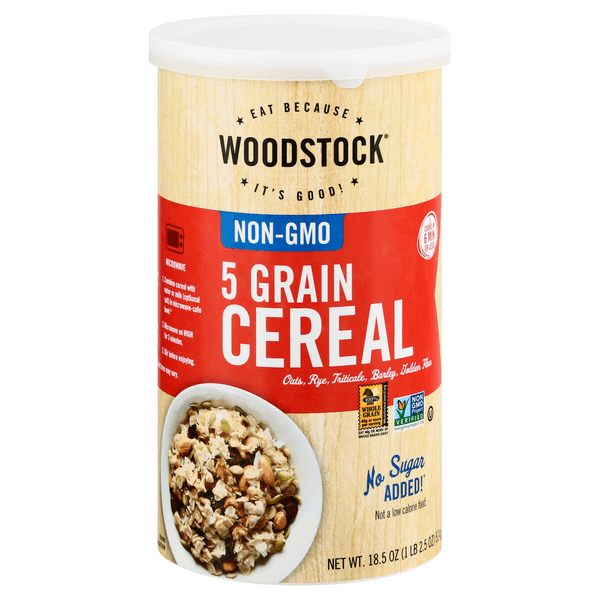 Save on Woodstock Hot Cereal 5 Grain No Sugar Added Order Online