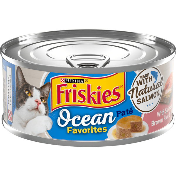 Save on Friskies Ocean Favorites Wet Cat Food Pate Salmon Brown Rice & Peas Order Online