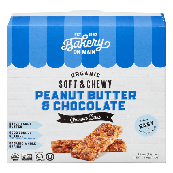 Save on Bakery On Main Granola Bars Peanut Butter & Chocolate Low