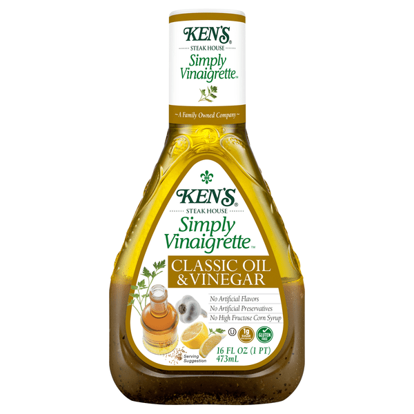 Save on Ken's Steak House Simply Vinaigrette Olive Oil & Vinegar Salad
