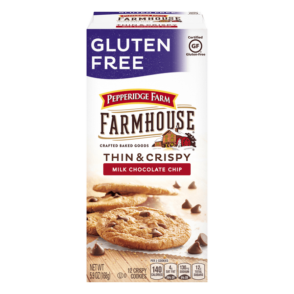 Save on Pepperidge Farm Farmhouse Cookies Milk Chocolate Chip Gluten