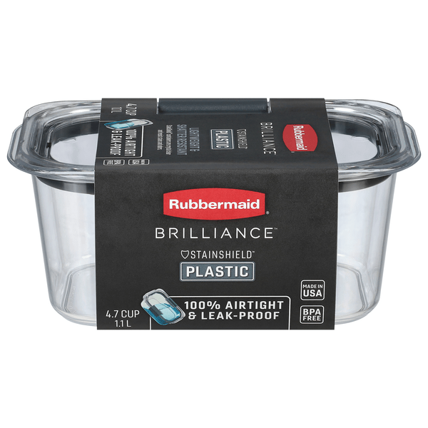 Save on Rubbermaid Brilliance Container with Lid Deep Medium 4.7 Cups