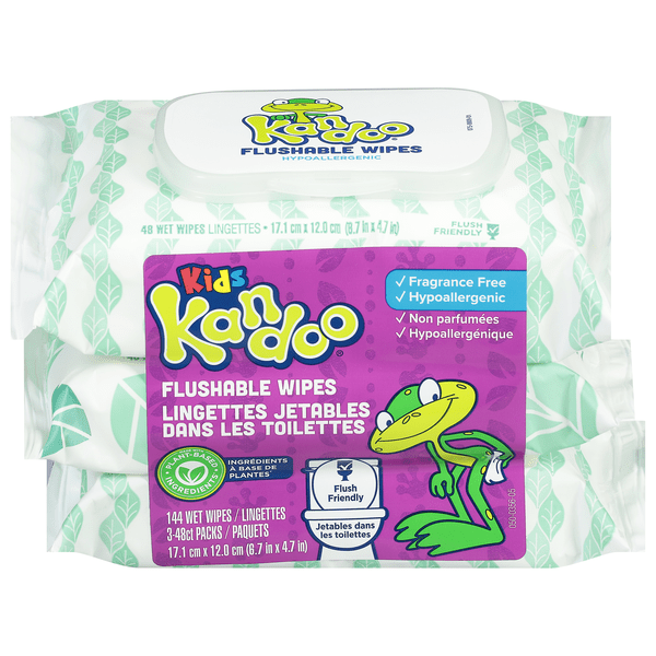 Save on Kandoo Kids Flushable Wipes Sensitive Fragrance Free 48 ct ea