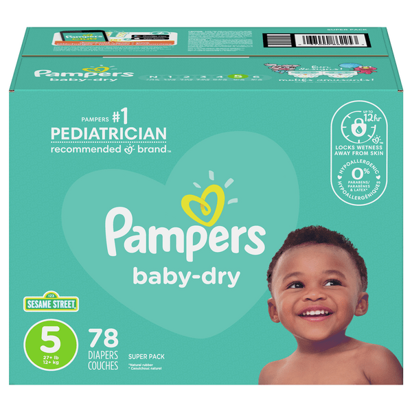 Save on Pampers Baby Dry Size 5 Diapers 27+ lbs Order Online Delivery