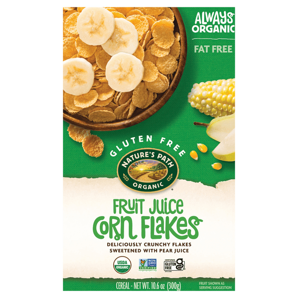 Save on Nature's Path Corn Flakes Cereal Fruit Juice Gluten Free