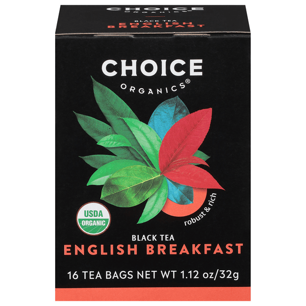 Save on Choice Organic Teas English Breakfast Black Tea Bags Order