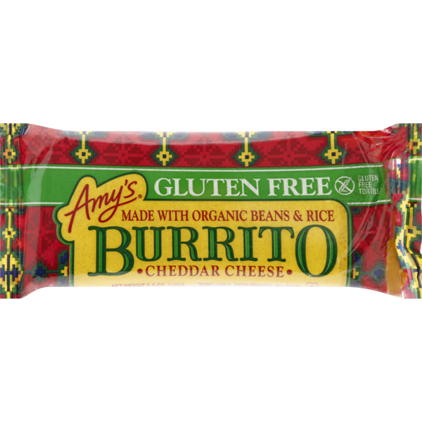 Save on Amy's Burrito Cheddar Cheese Gluten Free Organic Order Online