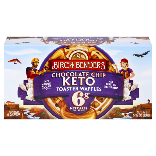 Save on Birch Benders Keto Toaster Waffles Chocolate Chip 6 ct Order