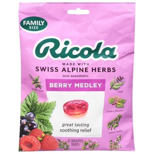 Save on Ricola Oral Drops Berry Medley Family Size Order Online