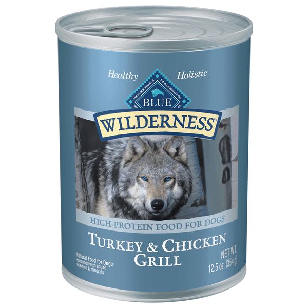 Save on BLUE Wilderness Wet Dog Food Turkey & Chicken Grill Grain Free