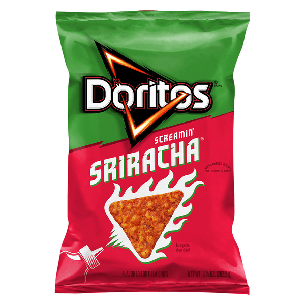 Save on Doritos Tortilla Chips Screamin' Sriracha Flavor Order Online