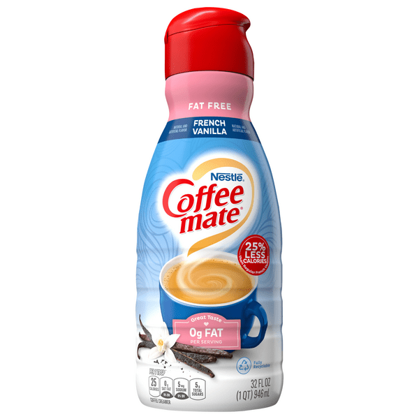 Save on Nestle Coffeemate Flavored Coffee Creamer French Vanilla Fat Free Order Online Delivery
