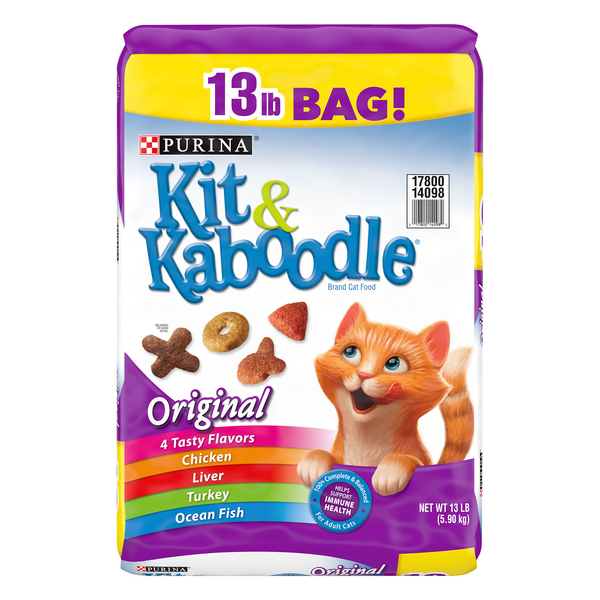 Save on Purina Kit & Kaboodle Dry Cat Food Chicken Liver Turkey & Fish