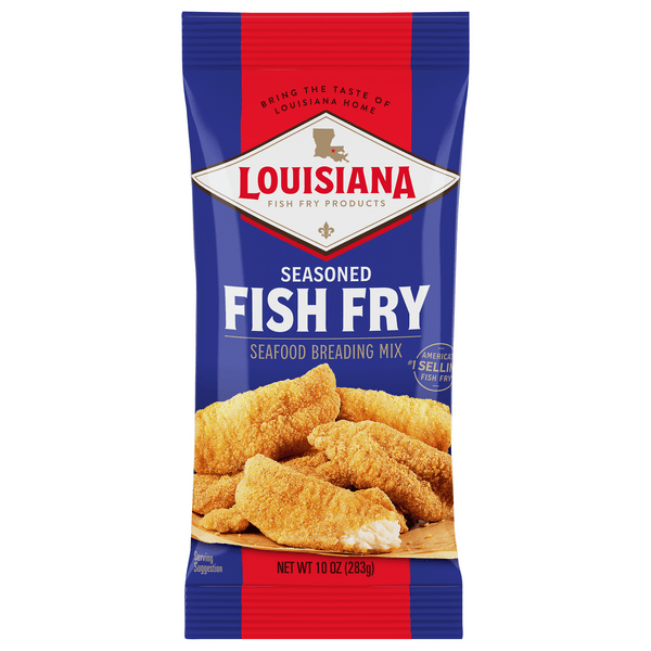 Save on Louisiana Fish Fry Products Seafood Breading Mix Seasoned Order
