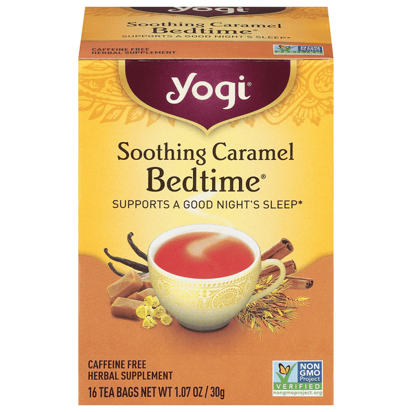 Save on Yogi Bedtime Soothing Caramel Herbal Tea Bags Caffeine Free