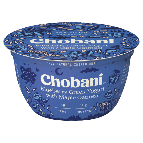 Save on Chobani Blueberry Greek Yogurt with Maple Oatmeal Order Online