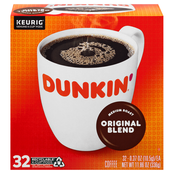Save on Dunkin' Original Blend Medium Roast Coffee KCups Order Online