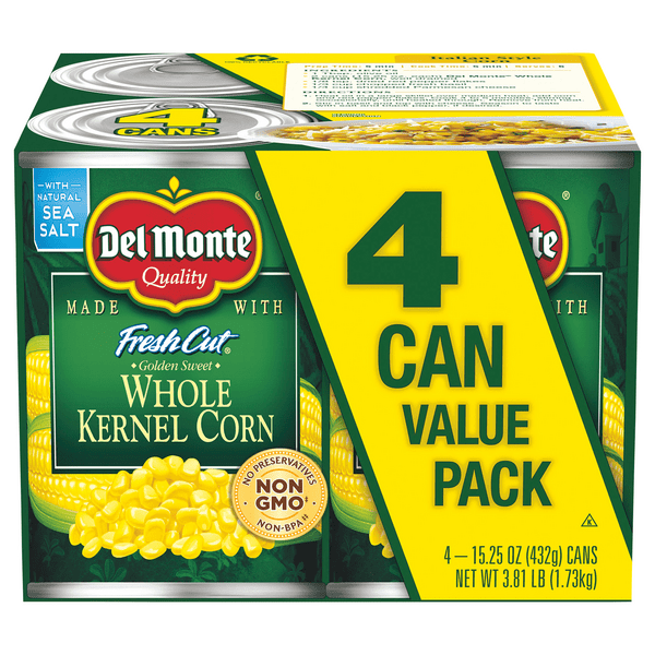 Save on Del Monte Fresh Cut Whole Kernel Corn Value Pack 4 ct Order