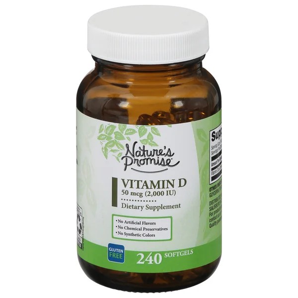 Save on Nature's Promise Vitamin D3 2000 IU Dietary Supplement Softgels