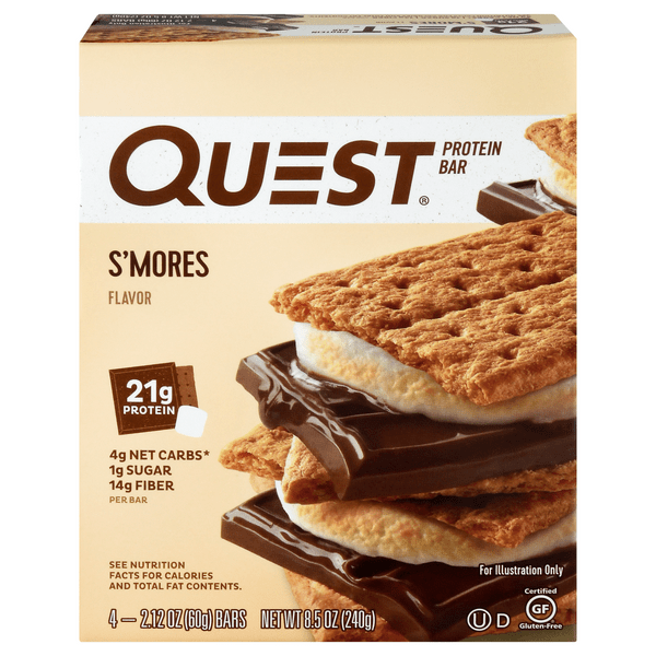 Save on Quest High Protein Bar S'mores Low Carb Keto 4 ct Order