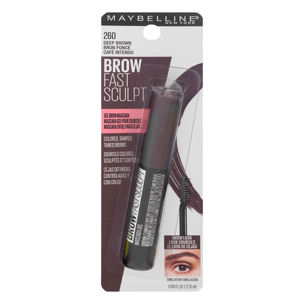 Save on Maybelline Brow Fast Sculp Mascara 260 Deep Brown Order Online