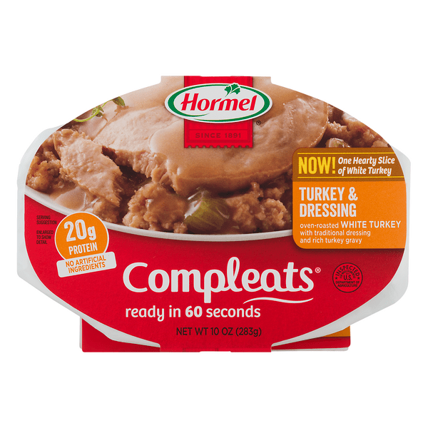 Save on Hormel Compleats Turkey & Dressing with Gravy Microwavable