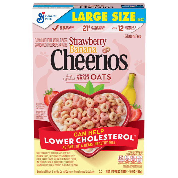 Save on Cheerios Gluten Free Limited Edition Strawberry Banana Cereal