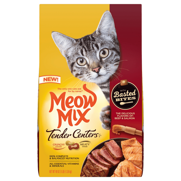 Save on Meow Mix Tender Centers Beef & Salmon Dry Cat Food Order Online