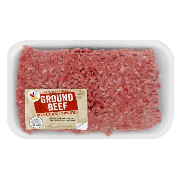 Save on Our Brand All Natural 80 Lean 20 Fat Ground Beef Fresh Order