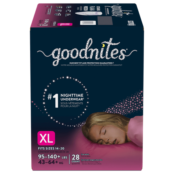 Save on GoodNites Nighttime Underwear Girls XL (95140+) lbs Order