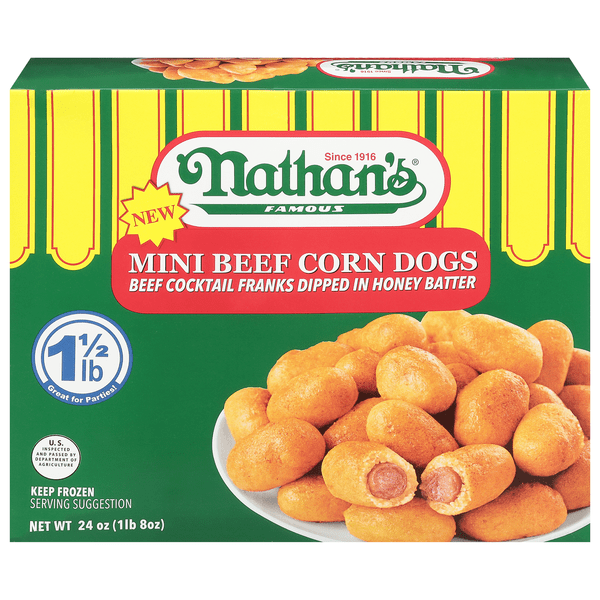 Save on Nathan's Famous Mini Beef Corn Dogs Order Online Delivery Giant