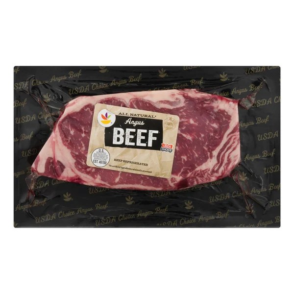 Save on Our Brand Angus Beef Strip Steak Boneless Fresh Order Online Delivery GIANT