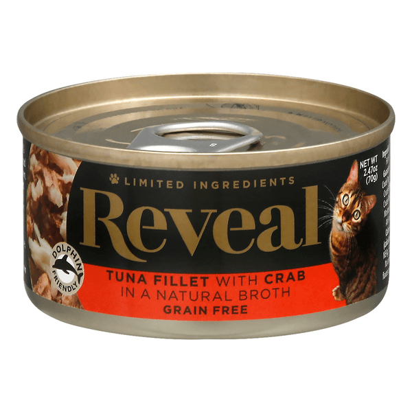reveal cat food tuna with crab Willy Purdy