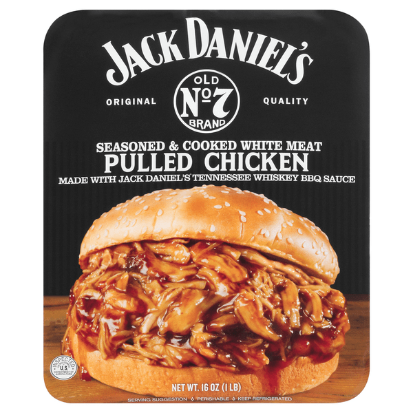 Save on Jack Daniel's Pulled Chicken with BBQ Sauce Fully Cooked Fresh
