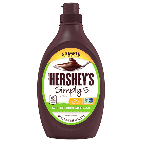 Save on Hershey's Simply 5 Syrup Genuine Chocolate Flavor Order Online Delivery GIANT