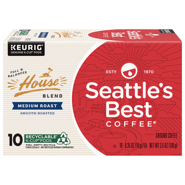 Save on Seattle's Best House Blend Medium Roast Coffee KCup Pods Order