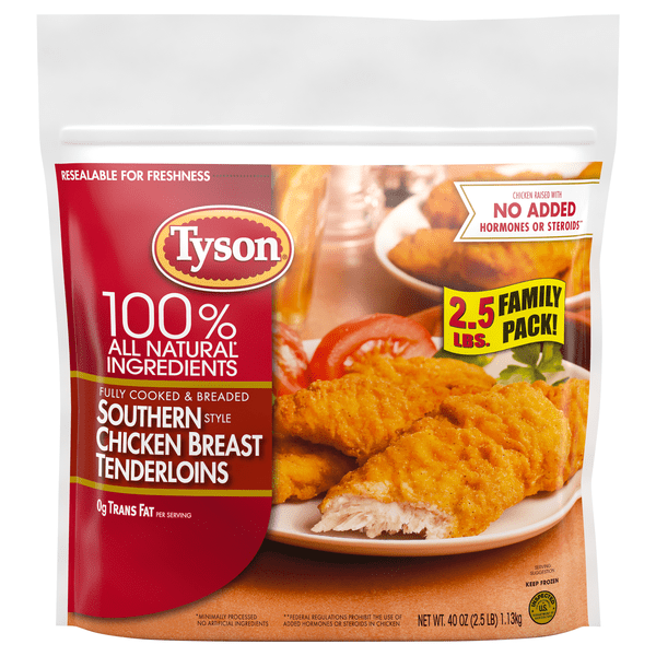 Save on Tyson Southern Style Breaded Chicken Breast Tenderloins Frozen