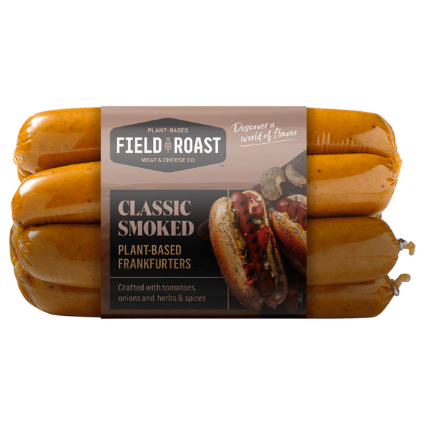 Save on Field Roast PlantBased Frankfurters Classic Smoked 6 ct