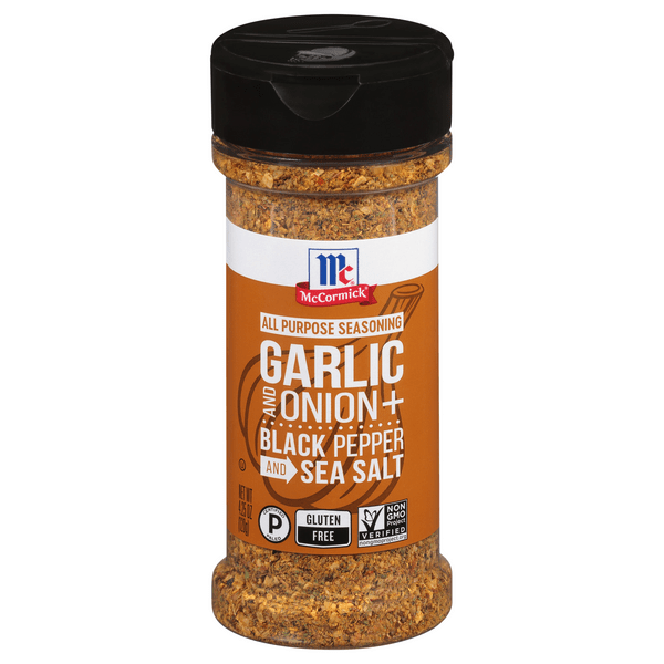 Save on McCormick All Purpose Seasoning Garlic & Onion + Black Pepper