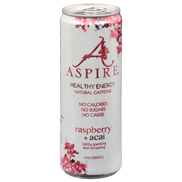 Save on Aspire Healthy Energy Raspberry + Acai Energy Drink Order