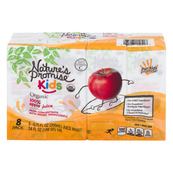 Save on Nature's Promise Kids Organic Apple Juice Boxes 8 pk Order